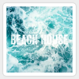 Beach House Ocean Sea Waves Sticker